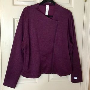 New Balance Purple Moto Style Athletic Jacket - 2X